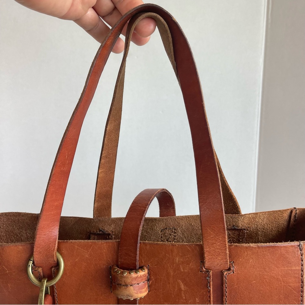 Lucky Brand Dylan Leather Tote in Tobacco - Picture 10 of 17